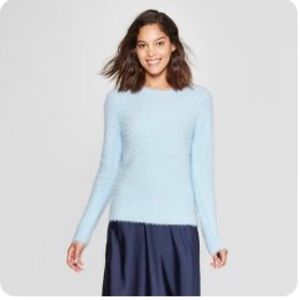 A NEW DAY CREWNECK EYELASH PULLOVER SWEATER (M)